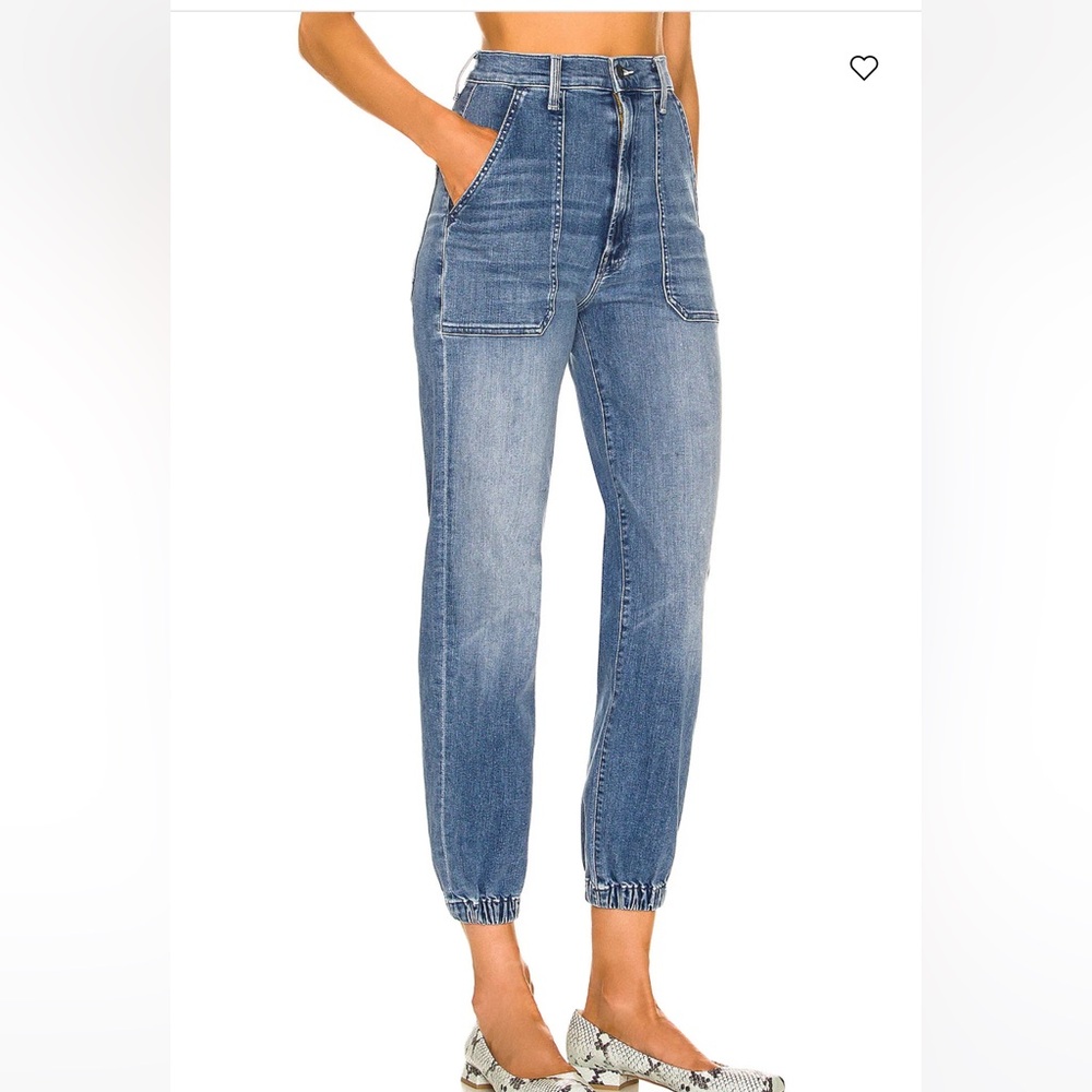 MOTHER Blue High-Waisted Jeans